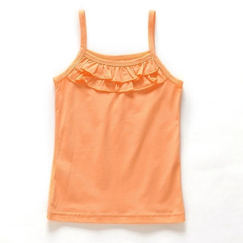The Children’s Place Orange Ruffle Tank Top